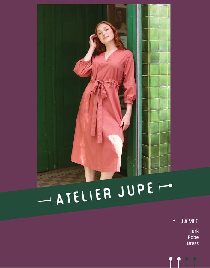 Jamie Dress Paper Sewing Pattern, Atelier Jupe