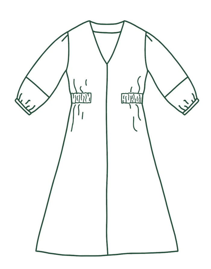 Jamie Dress Paper Sewing Pattern, Atelier Jupe