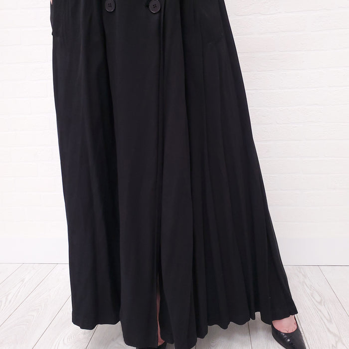JEAN PAUL GAULTIER BLACK DRESS WITH BUTTONS - SIZE 10