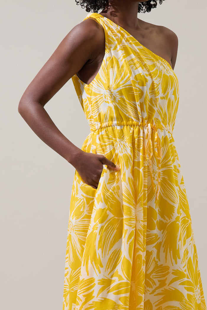 Joni Floral Elya One Shoulder Maxi Dress