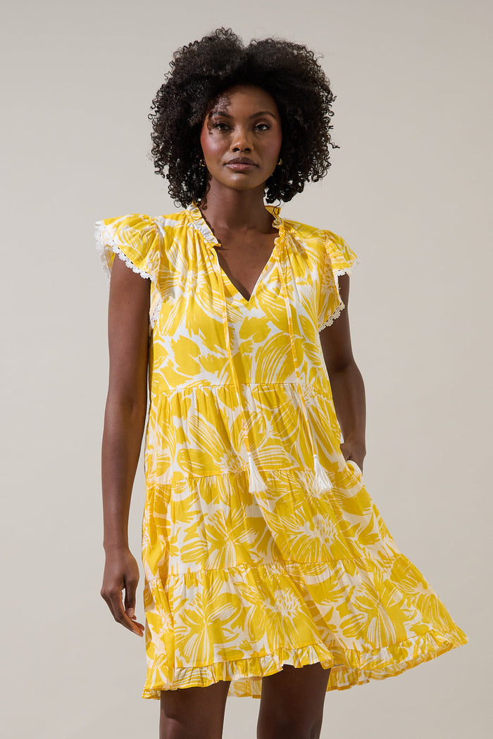 Joni Floral Yodi Shift Mini Dress