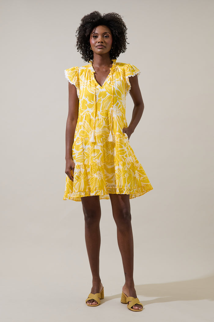 Joni Floral Yodi Shift Mini Dress
