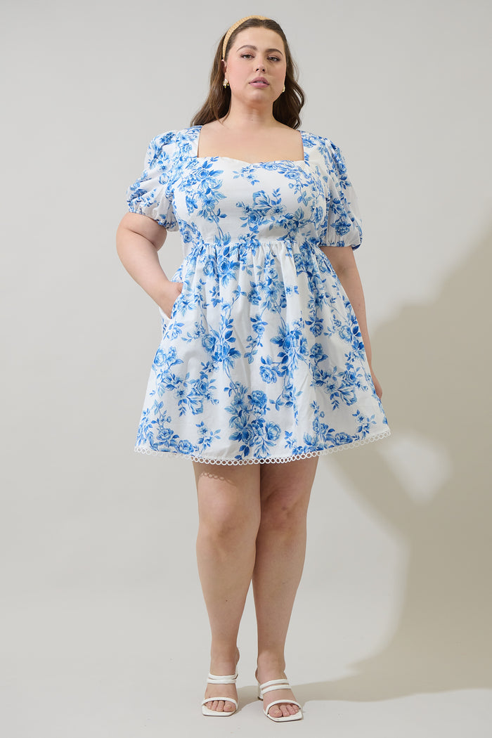 Juba Floral Kaly Mini Dress Curve