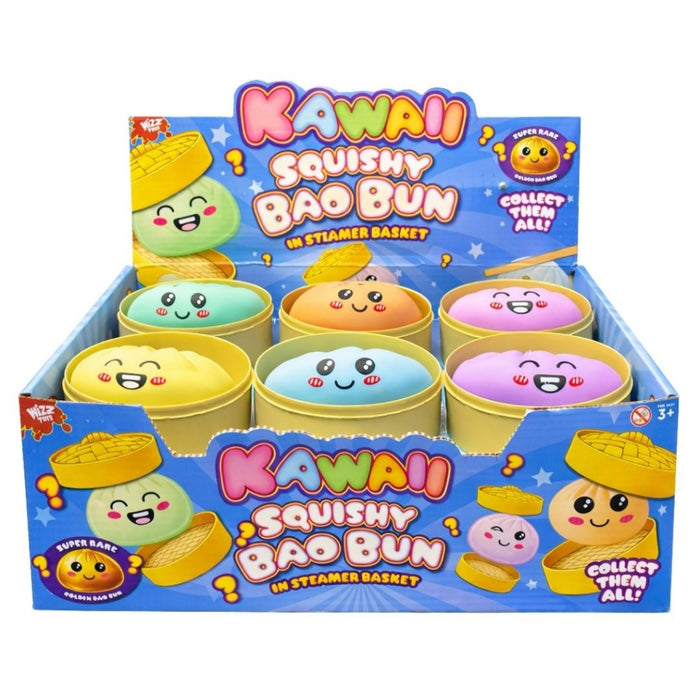 Kawii Squishy Bao Bun Pastel style, 1 at random, 8.5cm