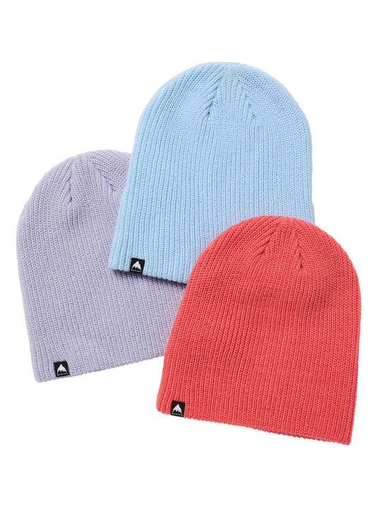 Product image of Kids' Burton DND Beanie (3 Pack)[Variant:Peach Echo / Dusty Blue / Moondust Purple]