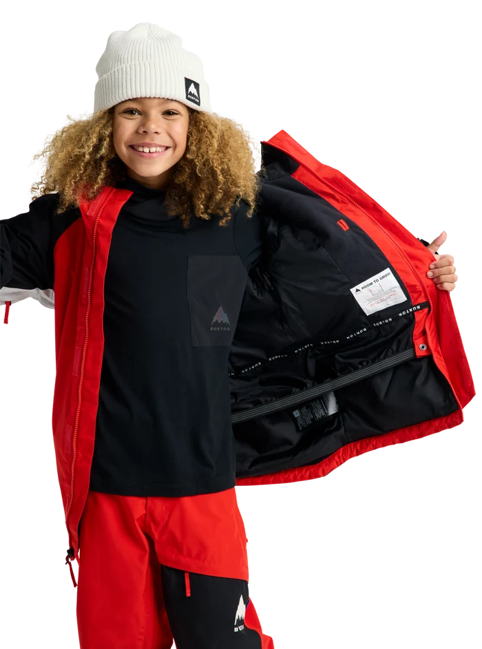 Product image of Kids' Burton Powline GORE-TEX 2L Jacket[Variant:Flame Scarlet / True Black]