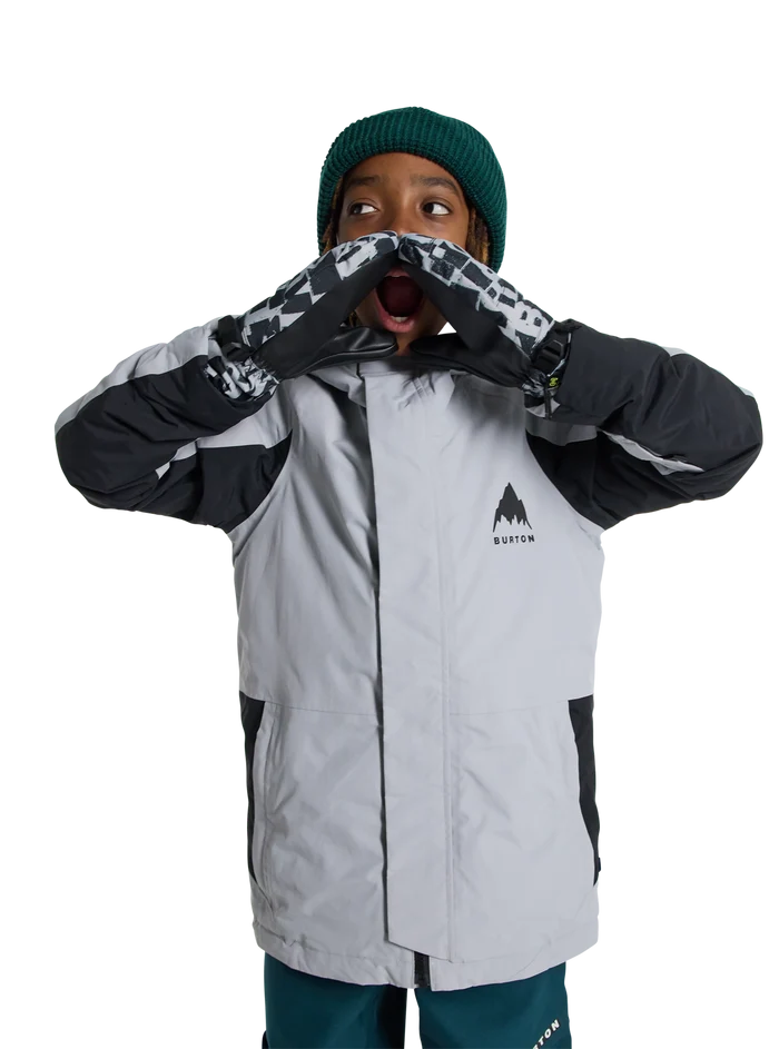 Product image of Kids' Burton Skimmer Jacket[Variant:Silver Sconce / True Black]