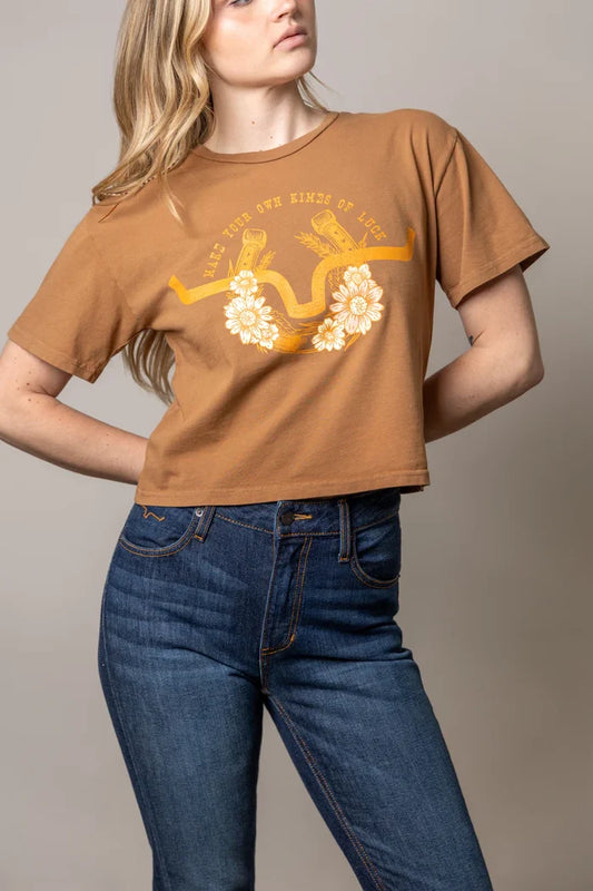 Kimes Ranch "Kimes of Luck" Cropped Shirt