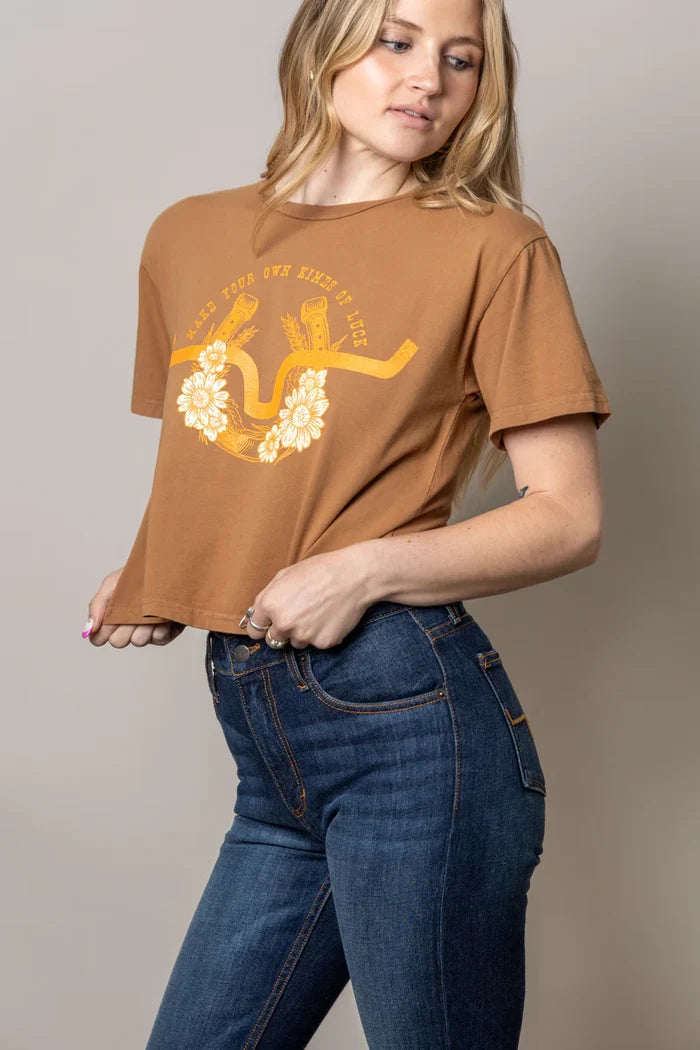 Kimes Ranch "Kimes of Luck" Cropped Shirt