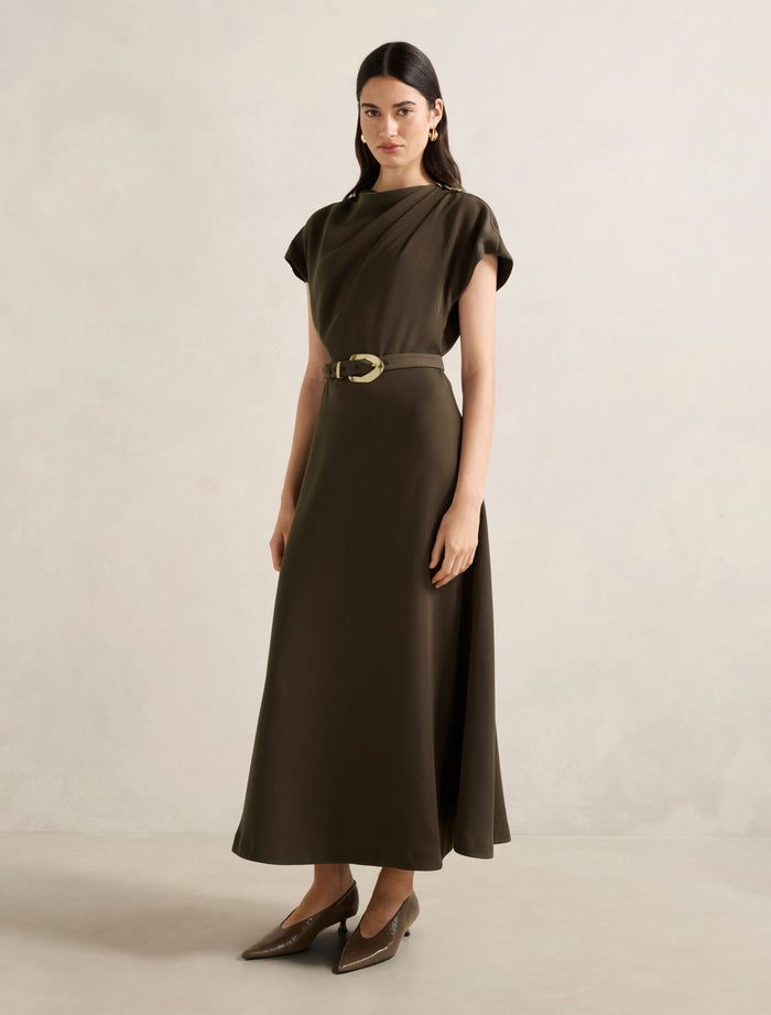 Kylee Button Neck Dress Forever New