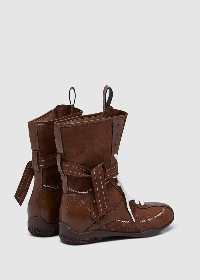 LACE-UP SNEAKER BOOTS