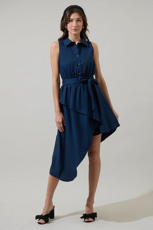 Lacie Asymmetrical Midi Dress