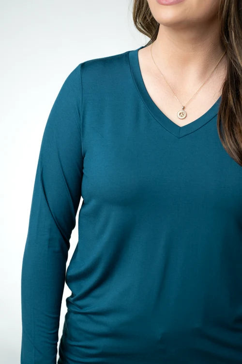 Larissa Long Sleeve - Teal by Michelle Mae