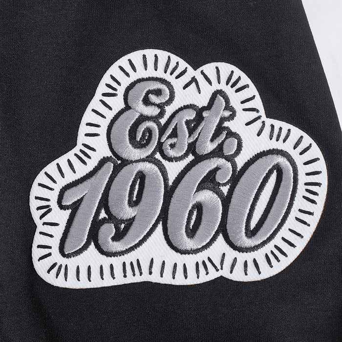Black Las Vegas Raiders DIY Pick Stitch hoodie by Pro Standard, featuring team logo and detailed stitching design.