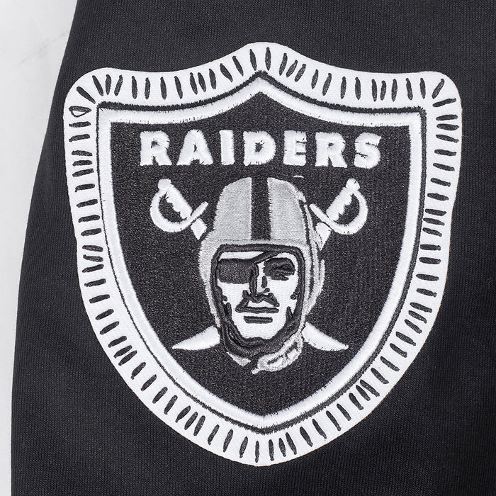 Black Las Vegas Raiders DIY Pick Stitch hoodie by Pro Standard with detailed stitching and Raiders logo design.