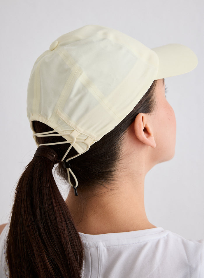Lemon White Running Cap