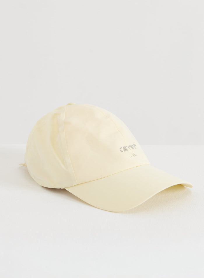 Lemon White Running Cap