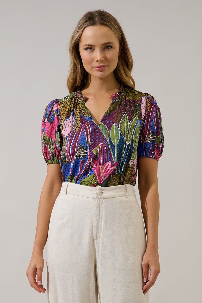 Leonor Gauze Top Jenla Tropical
