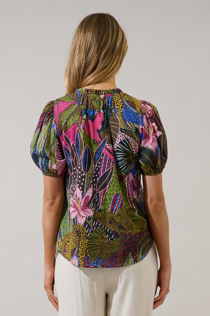 Leonor Gauze Top Jenla Tropical