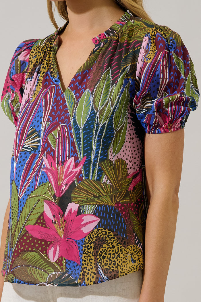 Leonor Gauze Top Jenla Tropical