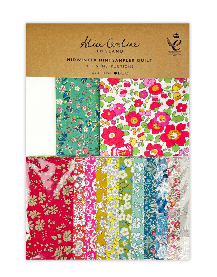 Liberty Tana Lawn® Fabric Midwinter Mini Sampler Quilt Kit, Alice Caroline