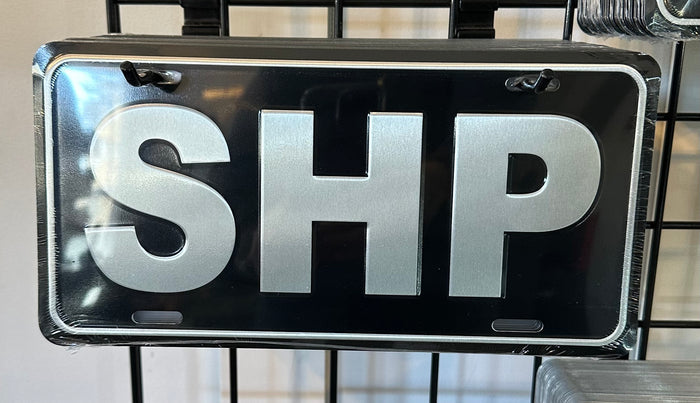 License Plate: SHP Black