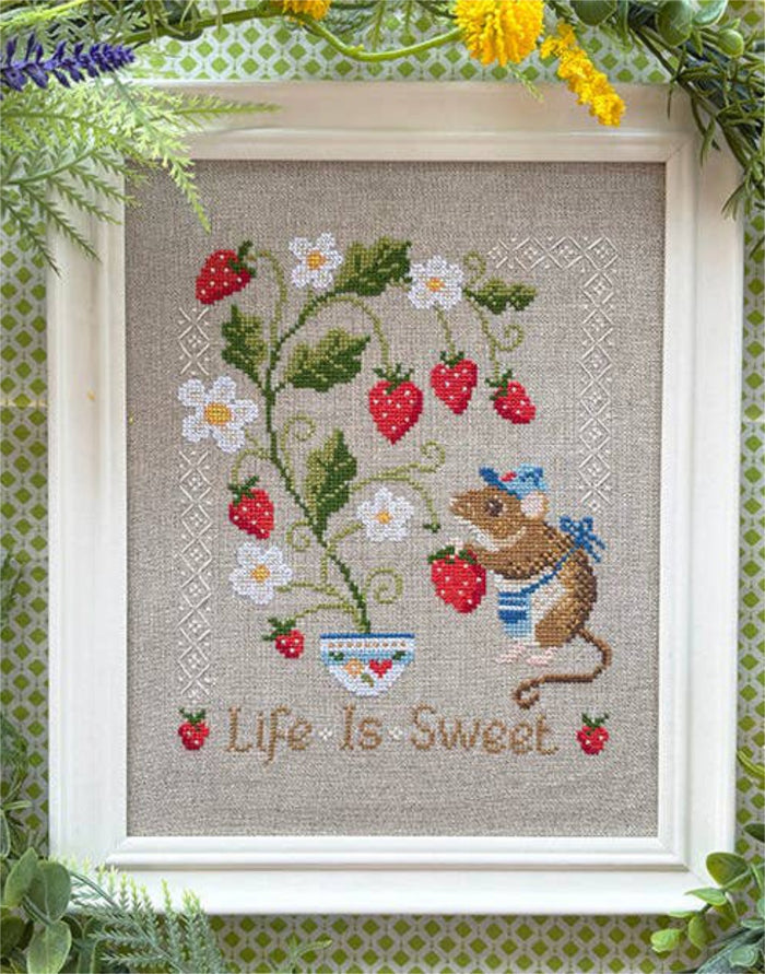Life is Sweet Cross Stitch Kit, Love Poppet