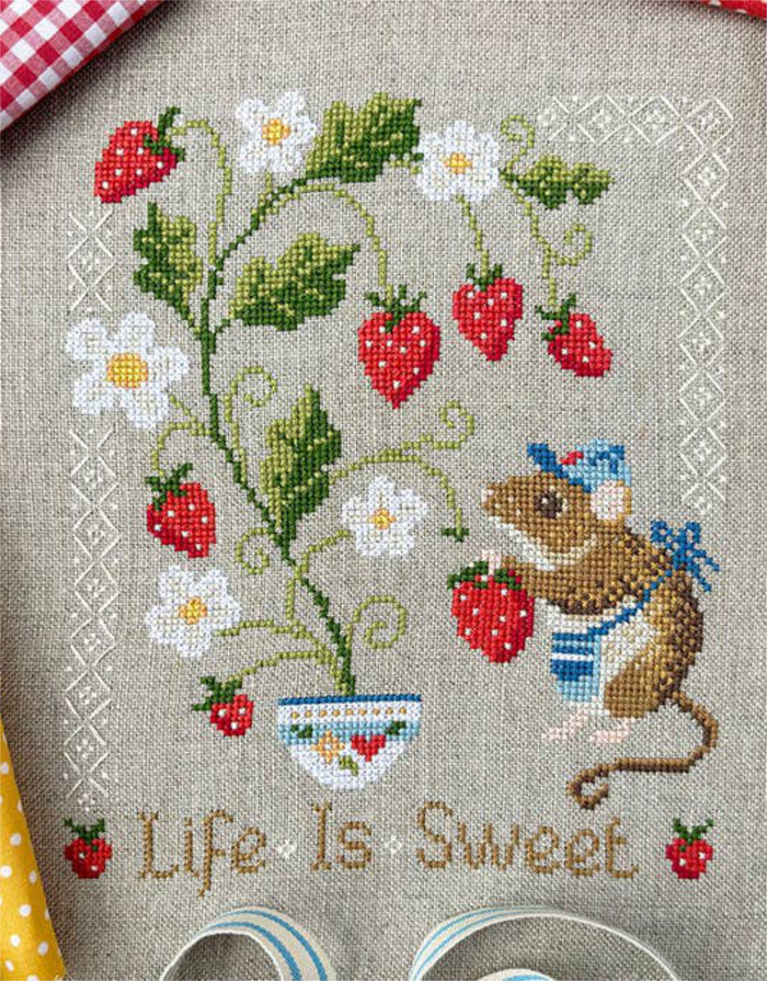 Life is Sweet Cross Stitch Kit, Love Poppet