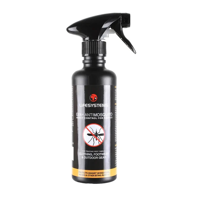 Lifesystems EX4 Insect Repellent Fabric Spray 350ml bottle on a white background