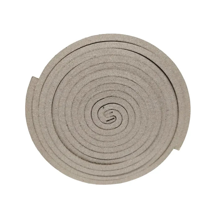 Paired Lifesystems insect repellent coils before being pressed out on a white background