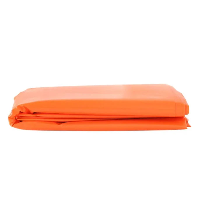 Lifesystems Plastic Survival Bag folded and shown form the side, on a a white background