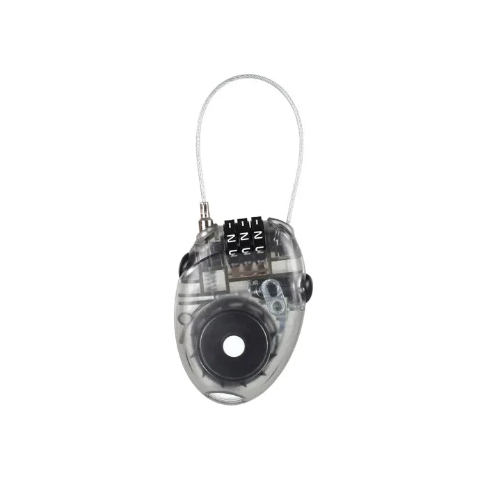 Lifeventure 3 Dial Combination Mini Cable Lock reverse detail on a white background