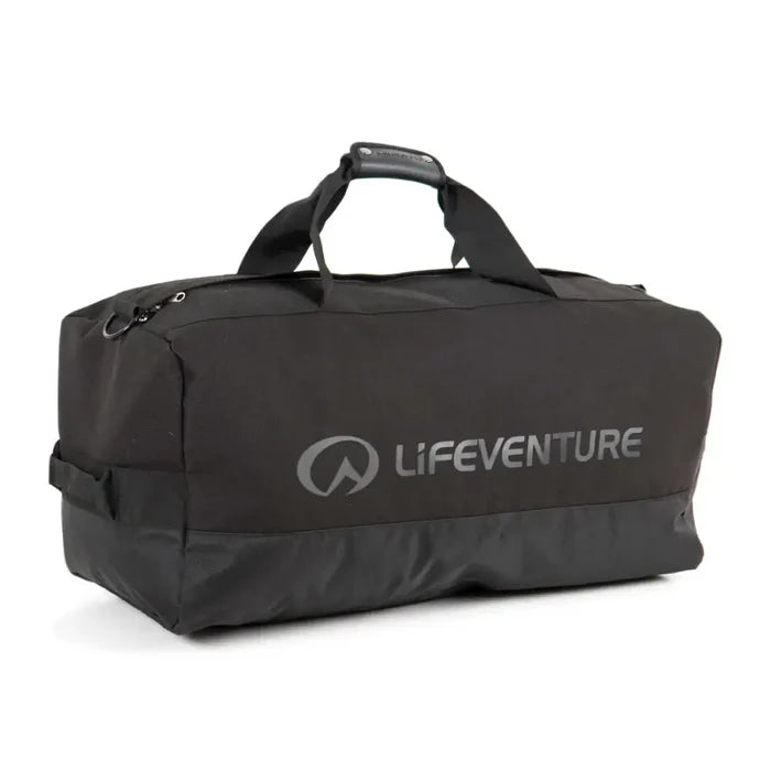 Lifeventure Expedition Duffle Bag 100 Litres in black on a white background