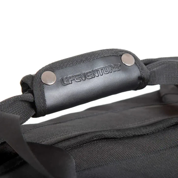 Lifeventure Expedition Duffle Bag 100 Litres handle detail on a white background