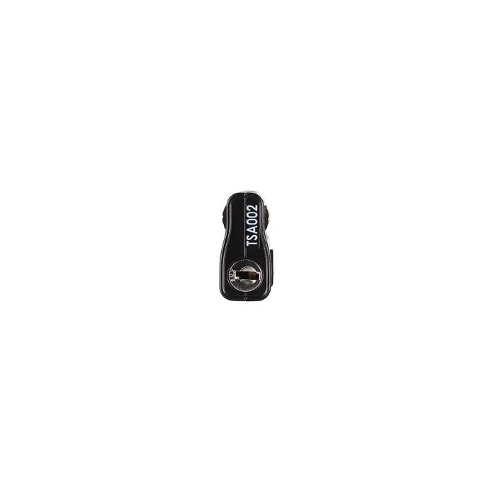Lifeventure TSA 3 Dial Combination Padlock in black shown the TSA key entry on the base on a white background