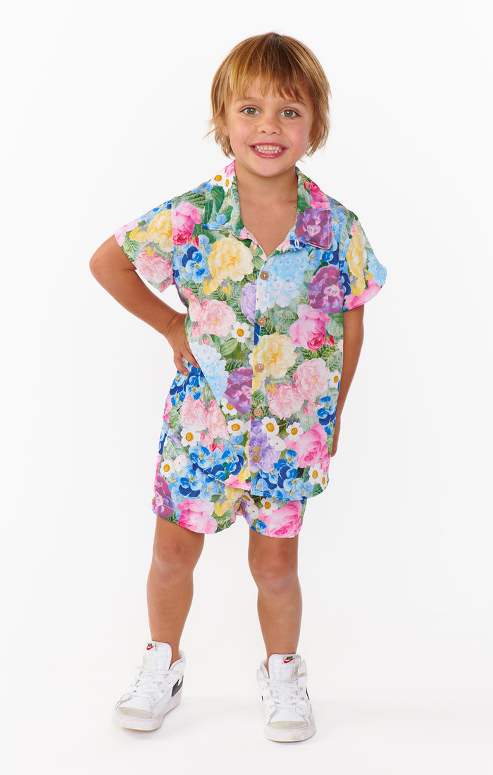 Lil Button Up Shirt ~ Flower Shop