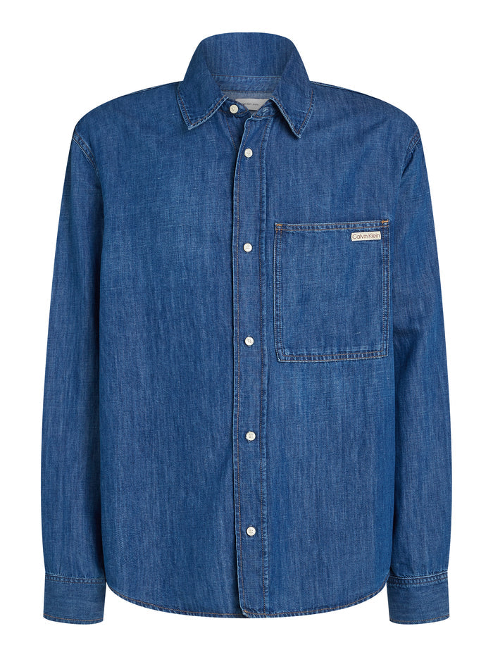 Linear Shirt in Denim