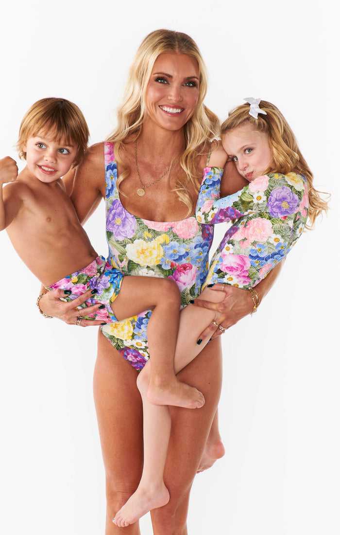 Little Beach Bum Trunks ~ Flower Shop