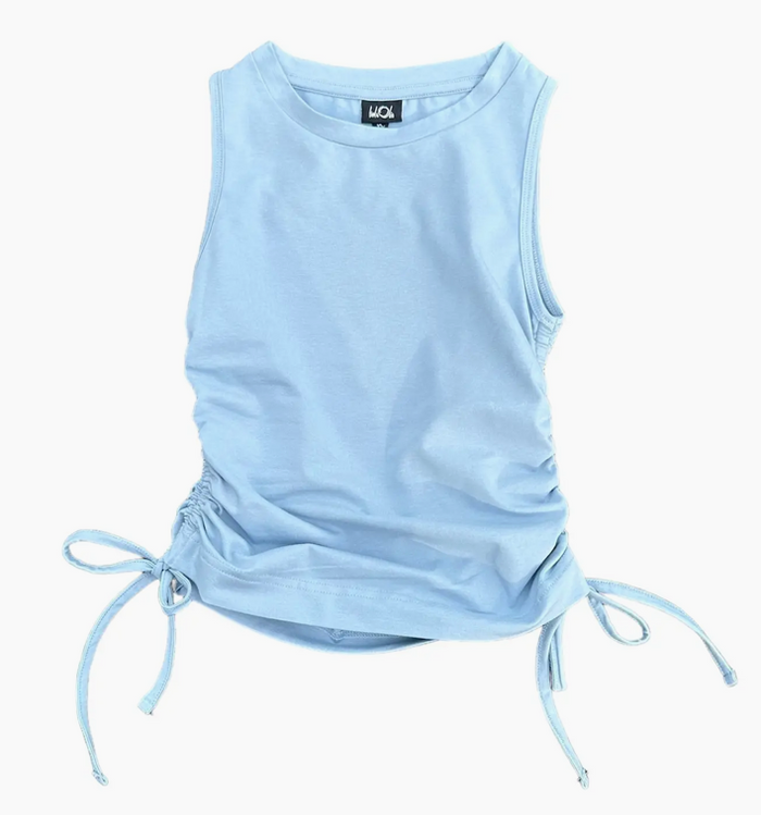 Little Olin Girls Gathered Tank Top