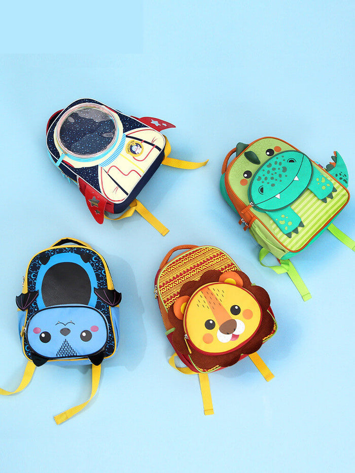 Little Tail Cartoon School Bag For Boys | Cute Kids Backpack