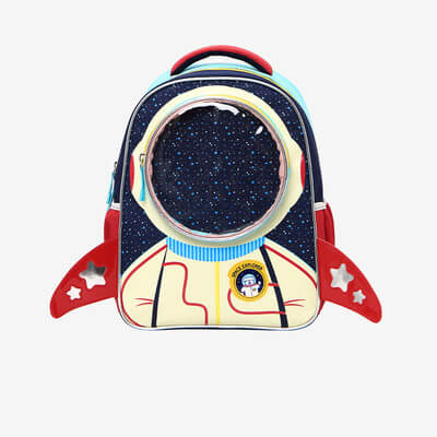 Little Tail Cartoon School Bag For Boys | Cute Kids Backpack