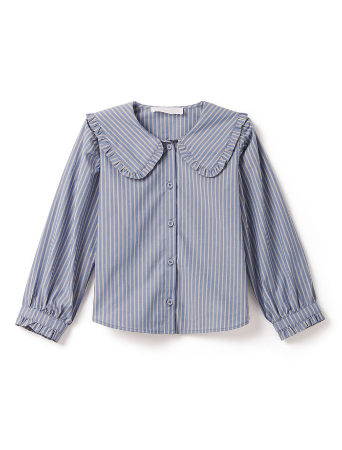 Logan Girls Collar Woven Top Forever New