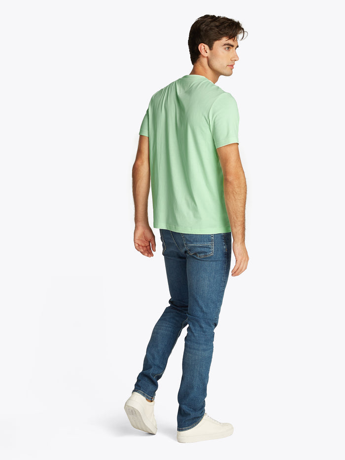 Logo Crew Neck Tee in Opal Geen