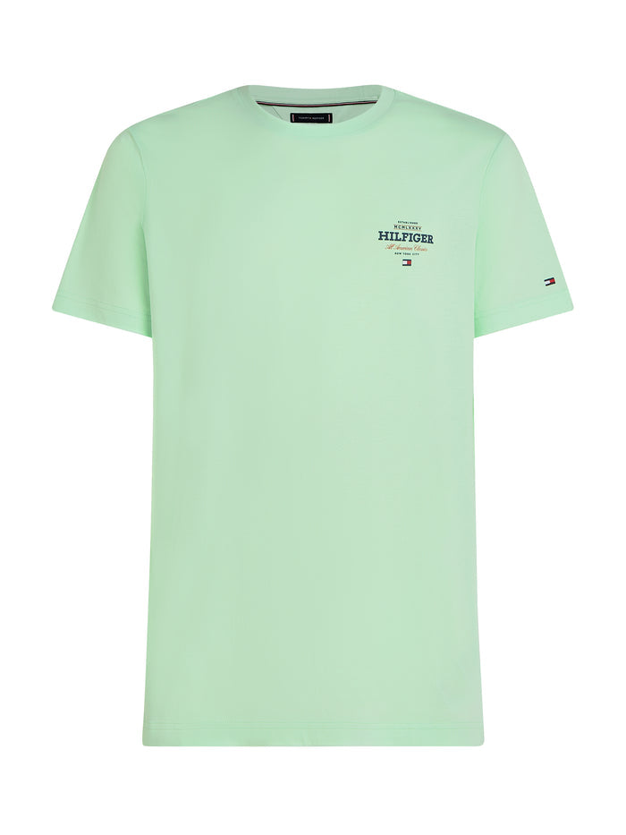 Logo Crew Neck Tee in Opal Geen