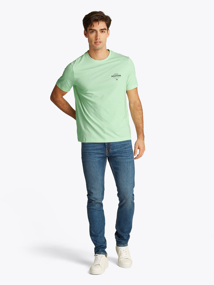 Logo Crew Neck Tee in Opal Geen