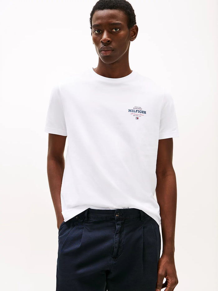 Logo Crew Tee in White