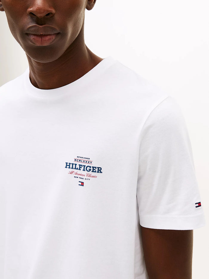 Logo Crew Tee in White