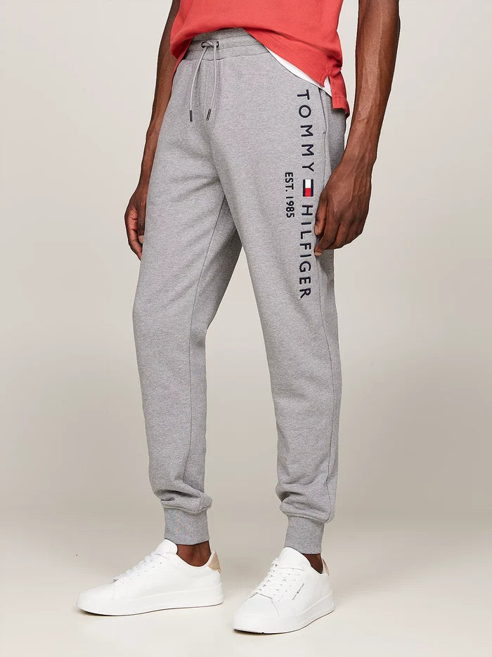 Logo Cuffed Joggers in Grey