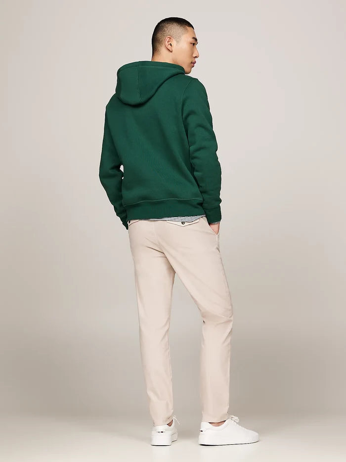 Logo Drawstring Hoody in Green