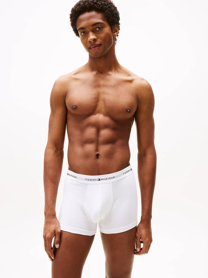 Logo Waistband Trunks in White